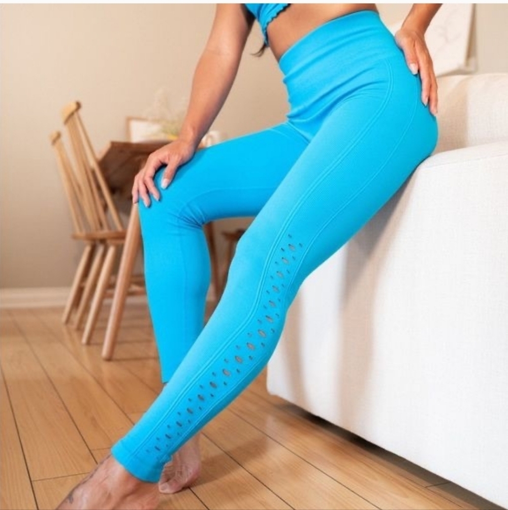 Spiritual Gangster Self Love Leggings Sz M/L Blue
